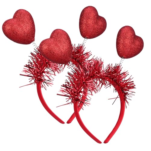SHINEOFI 1 Satz Herz Stirnband Herzhaarband Für Stirnbänder Herzen Valentinstag Stirnband Liebesherz-stirnband Herz Glitzer Valentinstag Haarreifen Spaß Stilvoll Lustig Party Schaum 2 Stück SHINEOFI 1 Satz Herz Stirnband Herzhaarband Für Stirnbänder Herzen Valentinstag Stirnband Liebesherz-stirnband Herz Glitzer Valentinstag Haarreifen Spaß Stilvoll Lustig Party Schaum 2 Stück von SHINEOFI