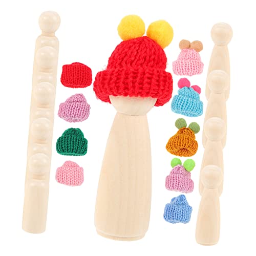 SHINEOFI 1 Satz Holzhandwerk unvollendet Mini Puppenskelettgelenk Puppenkörper bastel set für Bastelset für holzspielzeug holzhandwerk selber machen Menschen aus Holz hölzern von SHINEOFI