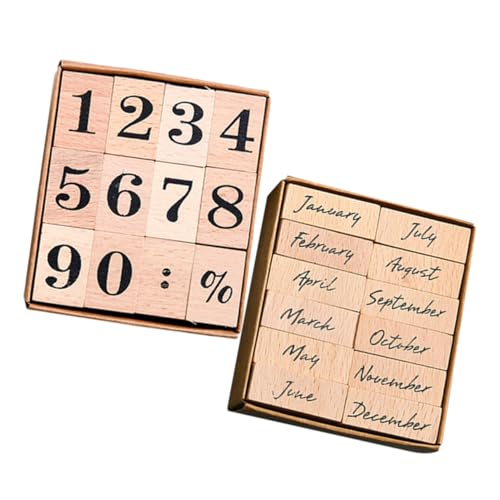 SHINEOFI 1 Satz Holzstempel Weihnachtsstempel Weihnachtsbriefmarken Geburtstagsstempel Monatliches Siegel Zeitschriftenstempel Handwerk Briefmarken Filigrane Briefmarken Hölzern 24 Stück SHINEOFI 1 Satz Holzstempel Weihnachtsstempel Weihnachtsbriefmarken Geburtstagsstempel Monatliches Siegel Zeitschriftenstempel Handwerk Briefmarken Filigrane Briefmarken Hölzern 24 Stück von SHINEOFI