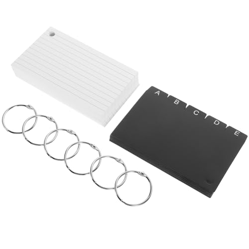 SHINEOFI 1 Satz Indexkarten mit Ringen Blanko Lernkarten für Vokabeln Notizen und Planung Langlebige und Stilvolle Karteikarten für Schule Büro und Zuhause Druck Kreative Bürobedarf SHINEOFI 1 Satz Indexkarten mit Ringen Blanko Lernkarten für Vokabeln Notizen und Planung Langlebige und Stilvolle Karteikarten für Schule Büro und Zuhause Druck Kreative Bürobedarf von SHINEOFI