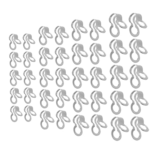 SHINEOFI 1 Satz Kettenverbinderverschlüsse Diy Schmuckverschlüsse Handgemachte Schmuckverschlüsse Perlen Für Armbänder Halskettenketten Für Die Schmuckherstellung Charm-schnalle 40 Stück von SHINEOFI