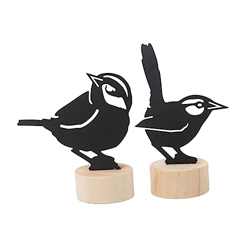 SHINEOFI 1 Satz Kleiner Vogel Notiz Halter Memohalter-clip Für Den Schreibtisch Desktop Memo-clip Beachten Sie Den Halter Tischkartenhalter Fotoständer Schmiedeeisen Black 2 Stück von SHINEOFI