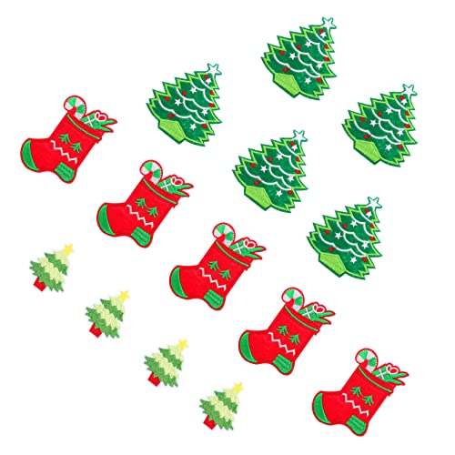SHINEOFI 1 Satz Kreativer Stoffaufnäher Stechpalme Flicken Für Kleidung Sticken Kleiderflicken Party Weihnachtsdekorationen Jeans-patches Flicken Für Bekleidung Flecken Stickerei 14 Stück SHINEOFI 1 Satz Kreativer Stoffaufnäher Stechpalme Flicken Für Kleidung Sticken Kleiderflicken Party Weihnachtsdekorationen Jeans-patches Flicken Für Bekleidung Flecken Stickerei 14 Stück von SHINEOFI