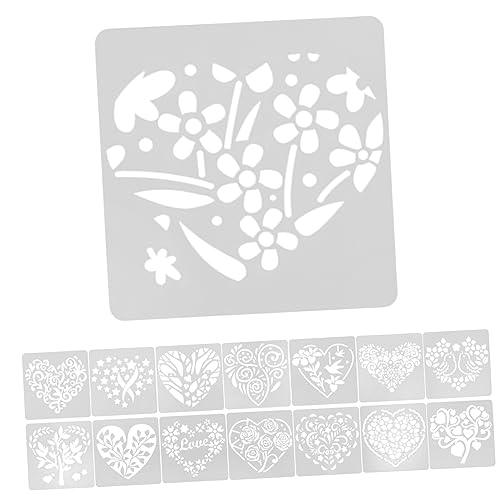 SHINEOFI 1 Satz Liebe Herz Zeichnungsvorlage Sprühschablonen Schablonen Für Wandbemalung Herzen Wandschablonen Zum Bemalen Graffiti -schablone Tragbare Malschablonen Das Haustier 15blatt SHINEOFI 1 Satz Liebe Herz Zeichnungsvorlage Sprühschablonen Schablonen Für Wandbemalung Herzen Wandschablonen Zum Bemalen Graffiti -schablone Tragbare Malschablonen Das Haustier 15blatt von SHINEOFI