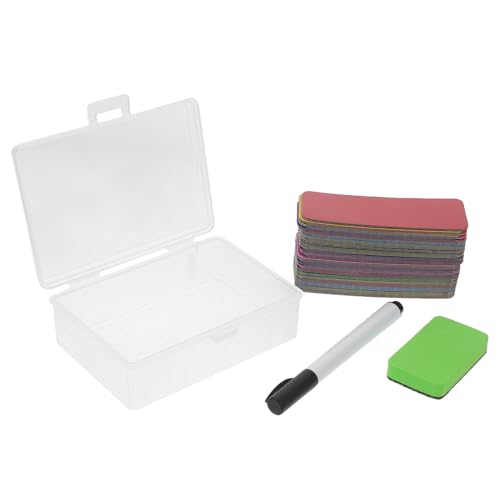 SHINEOFI 1 Satz Magnetische Beschreibbare Etiketten Wiederverwendbare Namensschilder für Kühlschrank Whiteboard und Büro Farbig Einfach zu und Abwischbar für Klassenräume Veranstaltungen von SHINEOFI