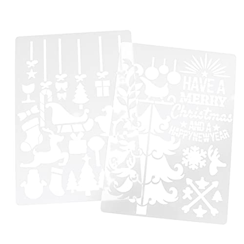 SHINEOFI 1 Satz Malvorlage Für Weihnachten Urlaubsdekoration Drinnen Weihnachtsvorlagen Weihnachtsschmuck Für Zu Hause Schablone Weihnachtsdekorationen Zeichnungsvorlage Weiß 12 Stück SHINEOFI 1 Satz Malvorlage Für Weihnachten Urlaubsdekoration Drinnen Weihnachtsvorlagen Weihnachtsschmuck Für Zu Hause Schablone Weihnachtsdekorationen Zeichnungsvorlage Weiß 12 Stück von SHINEOFI