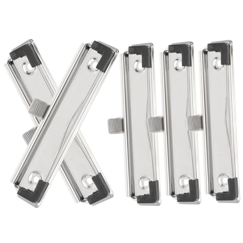 SHINEOFI 1 Satz Mappe Klemmbretter Clips Für Dokumenttafeln Aluminium Clipboard Klemmbrett Halterung Bürogadges Montierbarer Klemmbrettclip Klemmbrettklammer Aus Metall Silver 5 Stück SHINEOFI 1 Satz Mappe Klemmbretter Clips Für Dokumenttafeln Aluminium Clipboard Klemmbrett Halterung Bürogadges Montierbarer Klemmbrettclip Klemmbrettklammer Aus Metall Silver 5 Stück von SHINEOFI