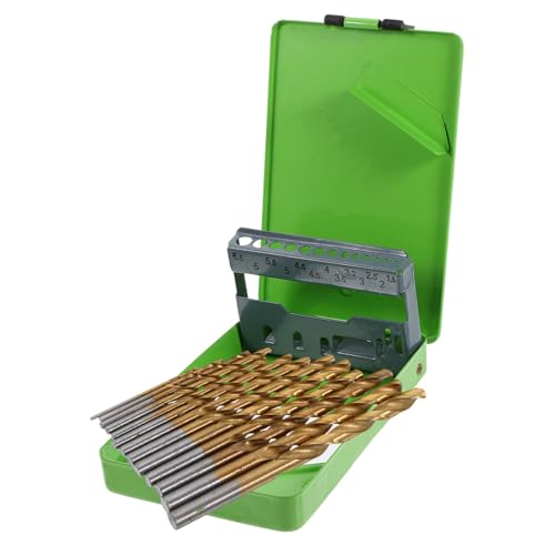 SHINEOFI 1 Satz Metallbohrer Teilig Hochgeschwindigkeitsstahl für Professionelle Spiralbohrer mit Aufbewahrungsbox Präzise für Heimwerker und Profis Zufällige Farbe von SHINEOFI