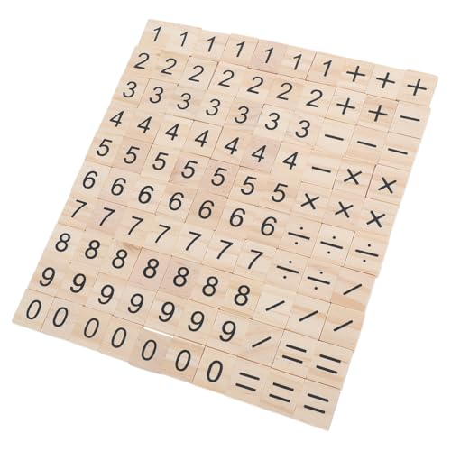 SHINEOFI Spielzeug Für Jungen Und Mädchen 100 Stück Mini-zahlenplättchen Aus Holz Für Den Vorschulbereich Mathematik-lernspielzeug von SHINEOFI