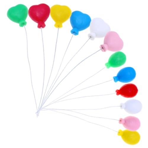SHINEOFI 1 Satz Miniatur Ballons Bunte Dekoration Für Mini Häuser Cupcake Toppers Und Mikro Landschaften Für Partys Und Diy Projekte 12 Stück SHINEOFI 1 Satz Miniatur Ballons Bunte Dekoration Für Mini Häuser Cupcake Toppers Und Mikro Landschaften Für Partys Und Diy Projekte 12 Stück von SHINEOFI