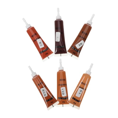 SHINEOFI 1 Satz Möbelreparaturpaste Einfügen Grau Patch Spachtelmasse Für Schränke Paste Zur Holzreparatur Kratzschutz Für Dunkles Holz Kratzreparaturpasten 6 Stück von SHINEOFI