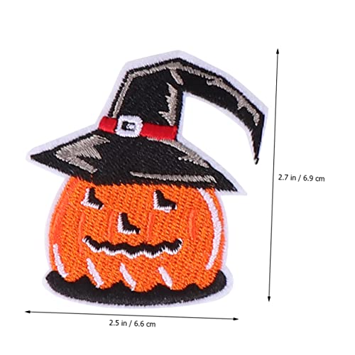 SHINEOFI 1 Satz Patch Halloween Nähen Spinnennetz Dekorationen Bestickt Abzeichen Kleiderflicken Party Gruselig Flecken Stoff 6 Stück von SHINEOFI