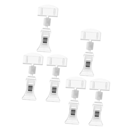 SHINEOFI 1 Satz Preisschild Drehgelenk Kleine Schilderhalter Clips Ladenschilder Schilderclip Für Schilderhalter Namensschilder Für Den Einzelhandel Clip Schilder Für Den 6 Stück von SHINEOFI