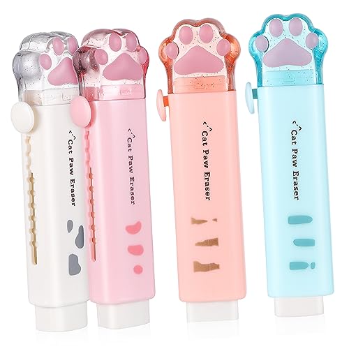 SHINEOFI 1 Satz Radiergummi Erasers for Schulzeug Radiergummi Kawaii Bürogadges Lustige Radiergummis, Großpackung Matschig Süße Radiergummis Kawaii Süßes Stationäres 4 Stück von SHINEOFI