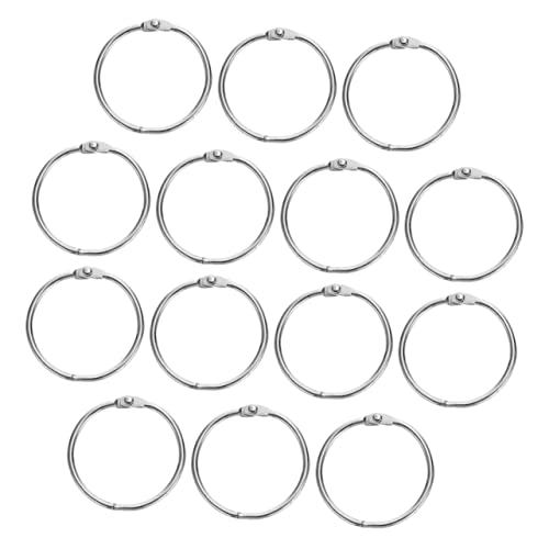 SHINEOFI 1 Satz Ringbuch-ring Aktivitätsringe Ringbinder Paper Rings Ordnertrenner Schlüsselkette Schlüsselhaken Silberkette Draht Schlüssel Bindering Ringclips Metall Silver 20 Stück SHINEOFI 1 Satz Ringbuch-ring Aktivitätsringe Ringbinder Paper Rings Ordnertrenner Schlüsselkette Schlüsselhaken Silberkette Draht Schlüssel Bindering Ringclips Metall Silver 20 Stück von SHINEOFI
