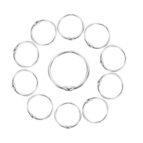 SHINEOFI 1 Satz Ringordner Für Lose Blätter Buch Ringe Buchbinderinge Größe Lose Blattbindemittel Klein Tragenresistente Schnalle Bindering Für Den Täglichen Gebrauch Eisen Silver 20 Stück SHINEOFI 1 Satz Ringordner Für Lose Blätter Buch Ringe Buchbinderinge Größe Lose Blattbindemittel Klein Tragenresistente Schnalle Bindering Für Den Täglichen Gebrauch Eisen Silver 20 Stück von SHINEOFI