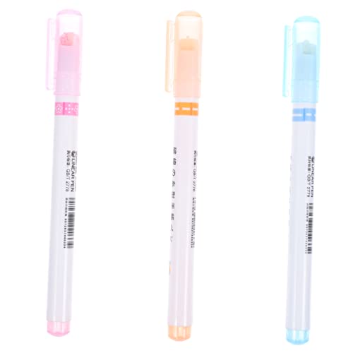 SHINEOFI 1 Satz Roller-textmarker Schicke Marker Stoffmarker Süße Schulsachen Textmarker Masse Büromaterial Office Zubehör Markierungen Für Ästhetische Highlighter Plastik 3 Stück von SHINEOFI