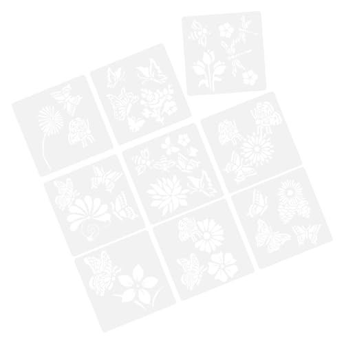 SHINEOFI 1 Satz Schablonen Zum Malen Und Malerei Zeichnung Hochzeitsschablonen Schmetterling Malschablonen Für Blumen- Kleine Schablonen Zum Basteln Bodenschablone Das Haustier Weiß 9 Stück SHINEOFI 1 Satz Schablonen Zum Malen Und Malerei Zeichnung Hochzeitsschablonen Schmetterling Malschablonen Für Blumen- Kleine Schablonen Zum Basteln Bodenschablone Das Haustier Weiß 9 Stück von SHINEOFI