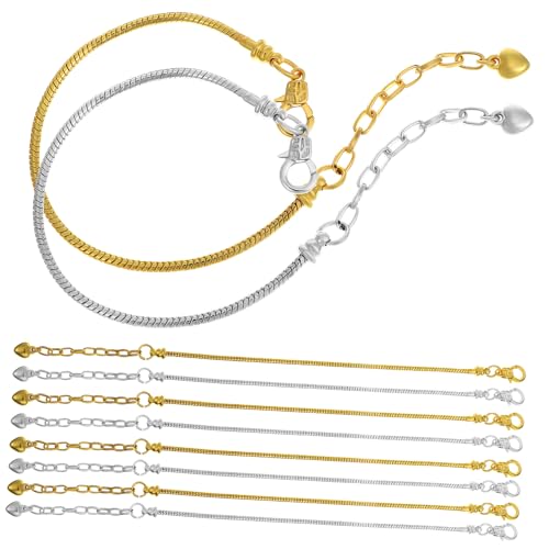 SHINEOFI 1 Satz Schlangenknochen-kettenarmband Freundinnen Lovers Damenarmband Jewelry Set Charm-armband Armbänder Für Herstellung Schlangenarmband Schlangenkettenarmband Kupfer 10 Stück von SHINEOFI