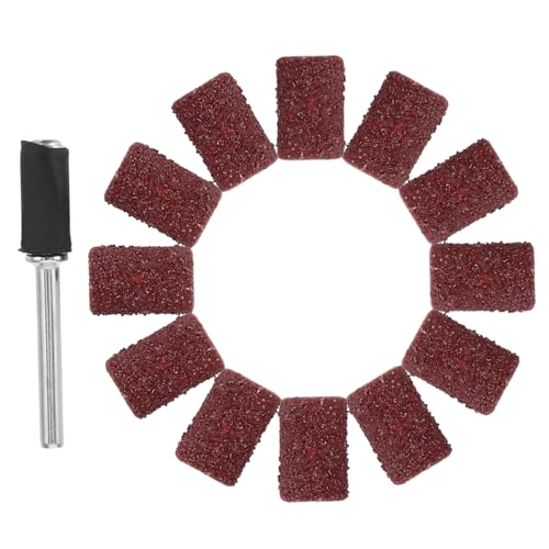 SHINEOFI 1 Satz Schleiftuch Polierkopf Schleifpapier Schleiftrommelbänder Schleifzubehör Für Rotationswerkzeuge Mini Schleifhülsen Für Rotationswerkzeuge Mini Schleiftrommeln von SHINEOFI