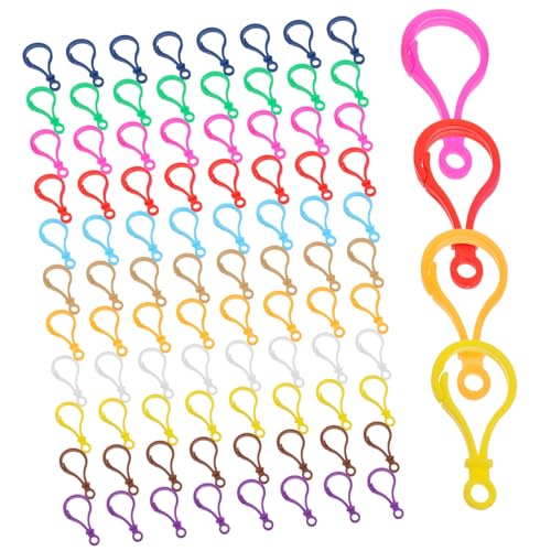 SHINEOFI 1 Satz Schmuckherstellung Karabinerverschluss Karabinerverschlüsse Schnappen Haken Klauenverschluss Verschlussverlängerung Anhänger-charm-verschluss Colorful Plastik 100 Stück von SHINEOFI