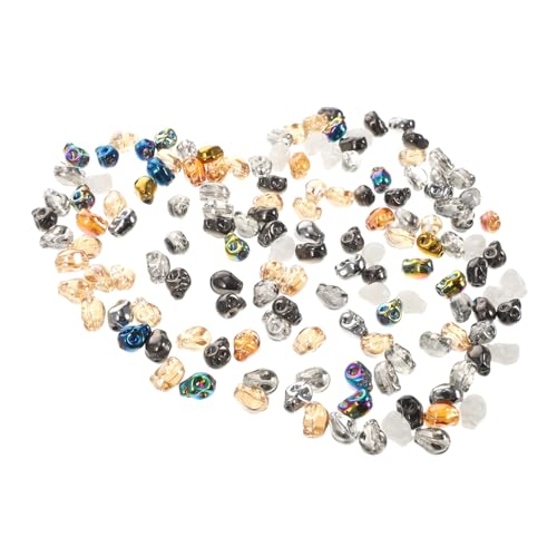 SHINEOFI 1 Satz Schmucksteine Gemuse Halskette Klappcreolen Armband Für -ohrring Minischädel Zum Basteln Diy Bastelperlen Schmuckherstellung Aus Totenkopfperlen Glas 140 Stück SHINEOFI 1 Satz Schmucksteine Gemuse Halskette Klappcreolen Armband Für -ohrring Minischädel Zum Basteln Diy Bastelperlen Schmuckherstellung Aus Totenkopfperlen Glas 140 Stück von SHINEOFI