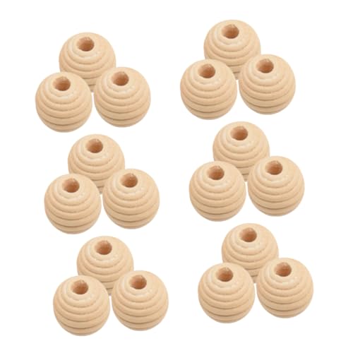 SHINEOFI 1 Satz Schmuckzubehör Loch Armbänder Abstandsperlen Winzige Perlen Gewachst Big Hole Armschlinge Dekoringe Bead Set Holzperlen Masse Süße Perlen Für Die Schmuckherstellung 50 Stück von SHINEOFI