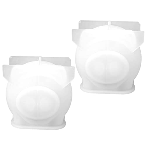 SHINEOFI 1 Satz Schweinchen-ornament-form Schweineschimmel Schweinedekorformen Diy Bastelform Fondant Mit Farbig Backen -büro- Bastelsachen Gießformen Aus Harz Kieselgel 2 Stück von SHINEOFI