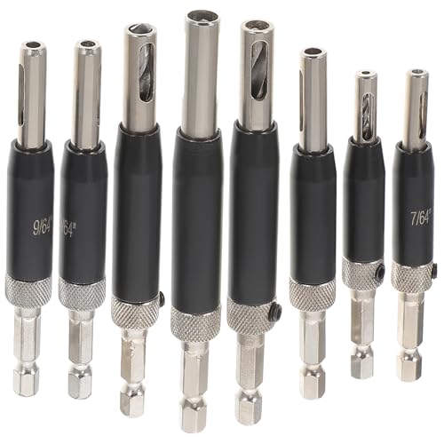 SHINEOFI 1 Satz Selbstzentrierender Bohrkopf für Türscharniere Teiliges Holzbohrer Verschiedenen Präzisionswerkzeug für Einfache Türinstallation und Reparatur von SHINEOFI