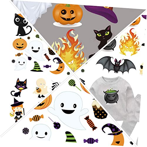 SHINEOFI 1 Satz Sie Upgrade-zuckermalerei Halloween -dekorationen Halloween-patches Kleider Aufkleber Halloween-flicken Zum Aufbügeln Flicken Aufbügeln Papier 3 Stück von SHINEOFI