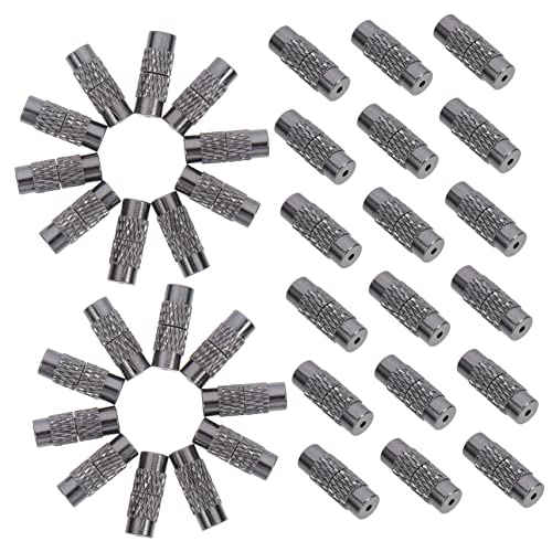 SHINEOFI 1 Satz Spannschloss Schmuckschnalle Zubehör Schlüssel Für Stichworte Schnappverschlüsse Crimpen Halskette Schmuck Verschluss Ende Schließe Schmuck Stecker Kupfer Black 50 Stück von SHINEOFI
