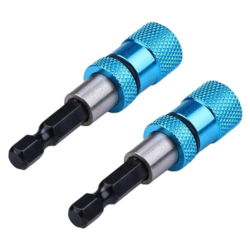 SHINEOFI 1 Satz Stahl Ändern Stange Halter Shanks/Verlängerung Schnell Schraubendreher Adapter Edelstahl Verbindung Magnetische Bit Für 2 Stück von SHINEOFI