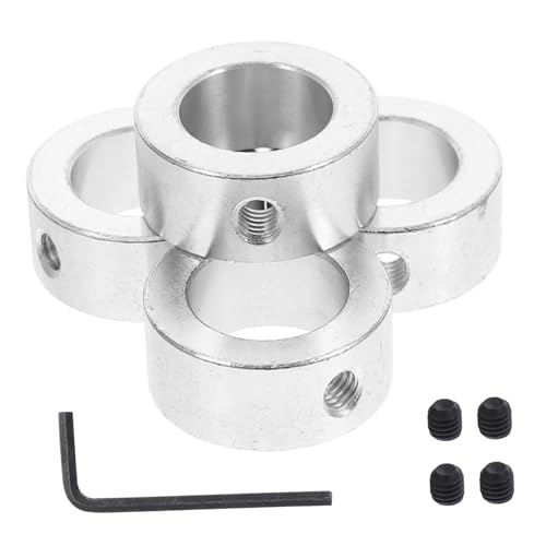 SHINEOFI 1 Satz Stahl Einstellring mit Verstellbaren Ringen und Sechskantschlüssel Geeignet für Wellen für Maschinen und Industrieanwendungen von SHINEOFI