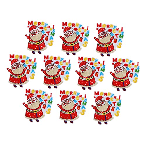 SHINEOFI 1 Satz Stickereiflecken Geformt Aus Weihnachtsdekorationen Stichworte Weihnachtsmotiv Weihnachtsbasteln Weihnchtsdeko Weihnachts-stoffpatch Weihnachtliche Kleidungsflicken 10 Stück SHINEOFI 1 Satz Stickereiflecken Geformt Aus Weihnachtsdekorationen Stichworte Weihnachtsmotiv Weihnachtsbasteln Weihnchtsdeko Weihnachts-stoffpatch Weihnachtliche Kleidungsflicken 10 Stück von SHINEOFI