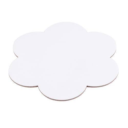 SHINEOFI 1 Satz Teiliges Blumenförmige Baumwoll Ölmalplatte Dicke Künstler Zeichenbretter Für Ölfarben Acrylfarben DIY Maltafeln Weiß 5 Stück von SHINEOFI