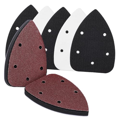 SHINEOFI 1 Satz Teiliges Dreieckige Schleifpads Verschiedene Körnungen für Detail Schleifmaschinen für Holzarbeiten und Möbelbearbeitung SHINEOFI 1 Satz Teiliges Dreieckige Schleifpads Verschiedene Körnungen für Detail Schleifmaschinen für Holzarbeiten und Möbelbearbeitung von SHINEOFI