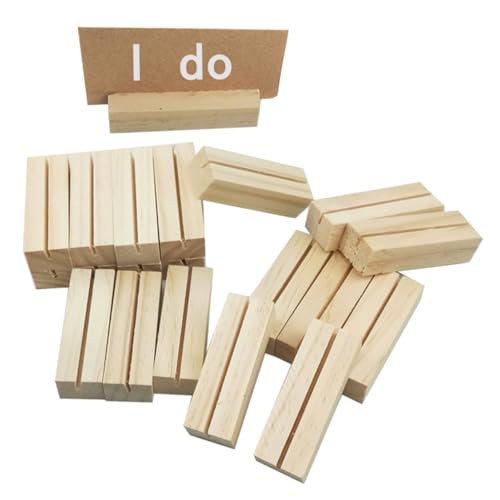 SHINEOFI 1 Satz Teiliges Holz Fotohalter Mit Flachem Sockel Stabiler Memo Und Kartenhalter Für Hochzeit Büro Und Restaurant Für Tischkarten Menüs Fotos Und Notizen Handgefertigt 20 Stück SHINEOFI 1 Satz Teiliges Holz Fotohalter Mit Flachem Sockel Stabiler Memo Und Kartenhalter Für Hochzeit Büro Und Restaurant Für Tischkarten Menüs Fotos Und Notizen Handgefertigt 20 Stück von SHINEOFI
