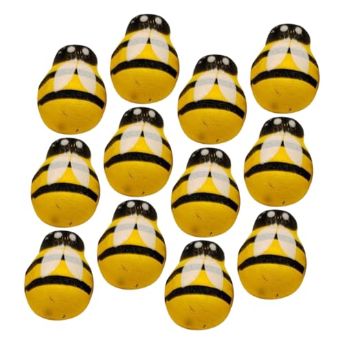 SHINEOFI 1 Satz Teiliges Kleine Hängende Holz Bienenornamente Handbemalte Bienen Dekoration Rustikale Tischdekoration Und Diy Bastelaccessoires Für Party Und Wohnraumgestaltung 24 Stück SHINEOFI 1 Satz Teiliges Kleine Hängende Holz Bienenornamente Handbemalte Bienen Dekoration Rustikale Tischdekoration Und Diy Bastelaccessoires Für Party Und Wohnraumgestaltung 24 Stück von SHINEOFI