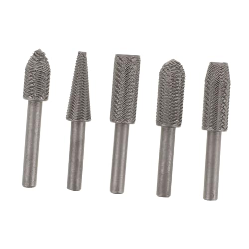 SHINEOFI 1 Satz Teiliges Rotationsfeilen Stahl Multifunktionales Gravurwerkzeug Für Holzgravur Und Schleifen Für Diy Projekte Und Einfache Handhabung Und Hohe Effizienz 5 Stück von SHINEOFI