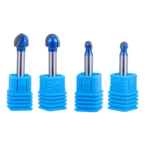 SHINEOFI 1 Satz Teiliges Router Bit Griff Rundnase Holzfräser Für Präzise Schnitte Verzierungen Und Rundungen Dichteplatten Und Vibrationsfrei Und Kickback Design 4 Stück SHINEOFI 1 Satz Teiliges Router Bit Griff Rundnase Holzfräser Für Präzise Schnitte Verzierungen Und Rundungen Dichteplatten Und Vibrationsfrei Und Kickback Design 4 Stück von SHINEOFI
