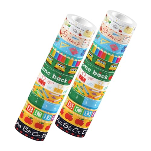 SHINEOFI 1 Satz Transparentes Rollband Herstellung Abdeckband, Dekoratives Klebeband -band Dekoration Schrott Streifen Anime Rosa Sammelalbum Für Notizen Aufkleber 12rollen von SHINEOFI