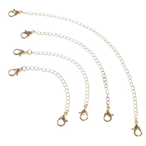 SHINEOFI 1 Satz Verlängerungskette Mit Karabinerverschluss Kettenverlängerungen Frauen Halskette Extender Halskette Kettenverlängerung Armband Zubehör Armbandverlängerungen Kupfer 4 Stück SHINEOFI 1 Satz Verlängerungskette Mit Karabinerverschluss Kettenverlängerungen Frauen Halskette Extender Halskette Kettenverlängerung Armband Zubehör Armbandverlängerungen Kupfer 4 Stück von SHINEOFI
