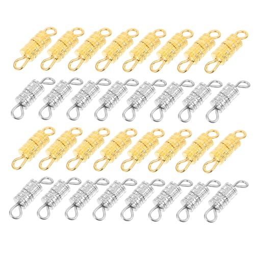 SHINEOFI 1 Satz Verschlüsse Für Schmuckherstellung Barrel Screw Clasps Gold Und Silber Für Armbänder Und Leicht Und Für Diy Projekte 120 Stück SHINEOFI 1 Satz Verschlüsse Für Schmuckherstellung Barrel Screw Clasps Gold Und Silber Für Armbänder Und Leicht Und Für Diy Projekte 120 Stück von SHINEOFI
