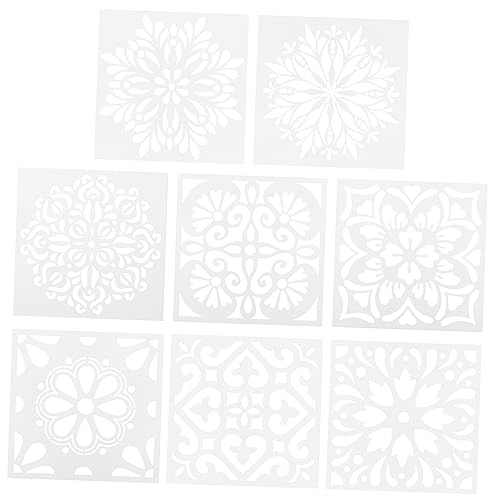 SHINEOFI 1 Satz Vorlagen Zum Zeichnen Von Blumen Mandala-punkt-vorlagen Mandala-schablonen Malen Schablonen Für Kinderzeichnungsvorlagen Bunte Mandala-vorlagen Weiß 8 Stück SHINEOFI 1 Satz Vorlagen Zum Zeichnen Von Blumen Mandala-punkt-vorlagen Mandala-schablonen Malen Schablonen Für Kinderzeichnungsvorlagen Bunte Mandala-vorlagen Weiß 8 Stück von SHINEOFI