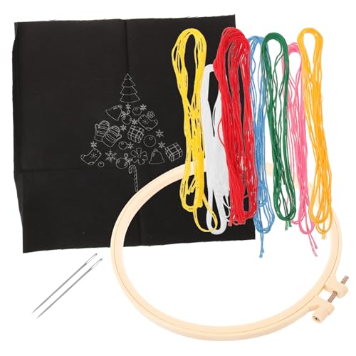 SHINEOFI 1 Satz Weihnachtskreuzstich Stoff Stickerei-Kits Kreuzstich-Set Stich-Kit Stickgarn embroidery set embroidery fabric Stickerei Anfänger-Kits handgemachtes Stickmaterial Polyester SHINEOFI 1 Satz Weihnachtskreuzstich Stoff Stickerei-Kits Kreuzstich-Set Stich-Kit Stickgarn embroidery set embroidery fabric Stickerei Anfänger-Kits handgemachtes Stickmaterial Polyester von SHINEOFI