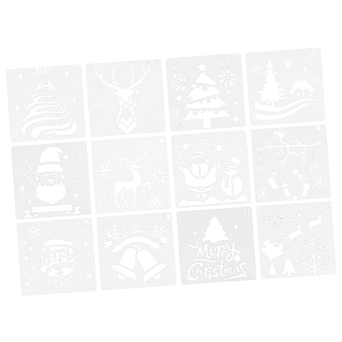 SHINEOFI 1 Satz Weihnachtsvorlage Urlaubsschablonenvorlage Zeichnung Für Dekoration Drinnen Bausatz Graffiti-zeichenwerkzeuge Weihnachtsspielzeug Umweltschutz Pp-material Beige 12 Stück SHINEOFI 1 Satz Weihnachtsvorlage Urlaubsschablonenvorlage Zeichnung Für Dekoration Drinnen Bausatz Graffiti-zeichenwerkzeuge Weihnachtsspielzeug Umweltschutz Pp-material Beige 12 Stück von SHINEOFI