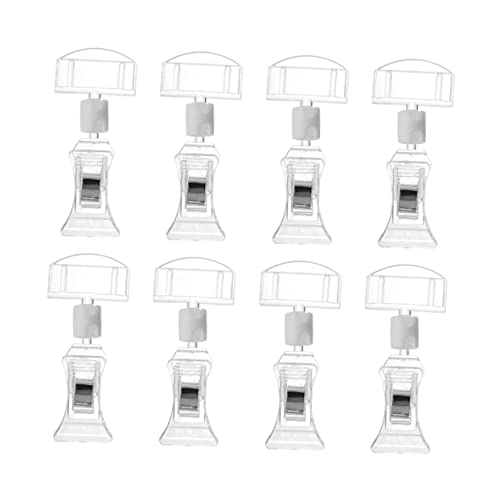 SHINEOFI 1 Satz Werbemappe Aus Acryl Etiketten Pop-vitrine Klarer Clip Für Lebensmittelschilder Visitenkartenständer Aufkleber Kleidertrocknungsregal Transparent 8 Stück SHINEOFI 1 Satz Werbemappe Aus Acryl Etiketten Pop-vitrine Klarer Clip Für Lebensmittelschilder Visitenkartenständer Aufkleber Kleidertrocknungsregal Transparent 8 Stück von SHINEOFI