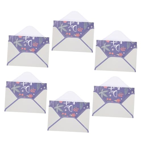 SHINEOFI 1 Satz kleine Briefumschläge zarte Hochzeitsumschläge leere Hochzeitsumschläge filigrane Einladungsumschläge Multifunktions-Hochzeitsumschläge Papier Violett von SHINEOFI