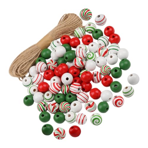 SHINEOFI 1 Satz romantische Holzperlen weihnachtsbasteln weihnachten basteln decoratiuni craciun Vorabend Perlen für Schmuckhersteller Farben Girlande lose Perlen runde Holzperlen Hanfseil SHINEOFI 1 Satz romantische Holzperlen weihnachtsbasteln weihnachten basteln decoratiuni craciun Vorabend Perlen für Schmuckhersteller Farben Girlande lose Perlen runde Holzperlen Hanfseil von SHINEOFI