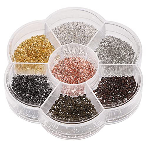 SHINEOFI 1 Schachtel Kupfer Perlen Lose Bastelperlen Runde Spacer Beads für Diy Schmuckherstellung Armband Halskette Zubehör Langlebig Vielseitig Tragbar SHINEOFI 1 Schachtel Kupfer Perlen Lose Bastelperlen Runde Spacer Beads für Diy Schmuckherstellung Armband Halskette Zubehör Langlebig Vielseitig Tragbar von SHINEOFI